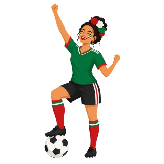 Mexico Mexican Football Stickdatei