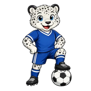 Football Snow leopard Uzbekistan Stickdatei
