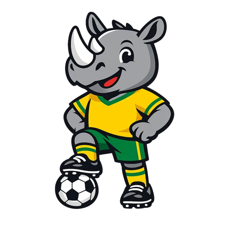 Ai generated South african Rhino Stickdatei – Sport