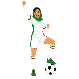 Ai generated Woman Iran Stickdatei