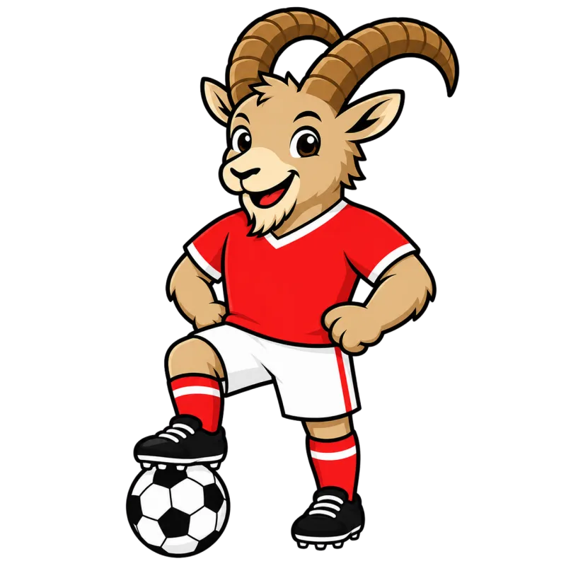 Switzerland Ibex Football mascot Stickdatei – Sport