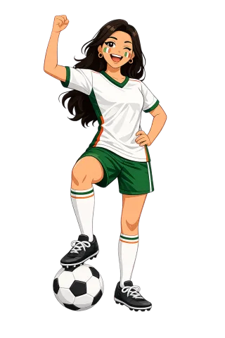 Irish supporter Football fan Soccer Stickdatei