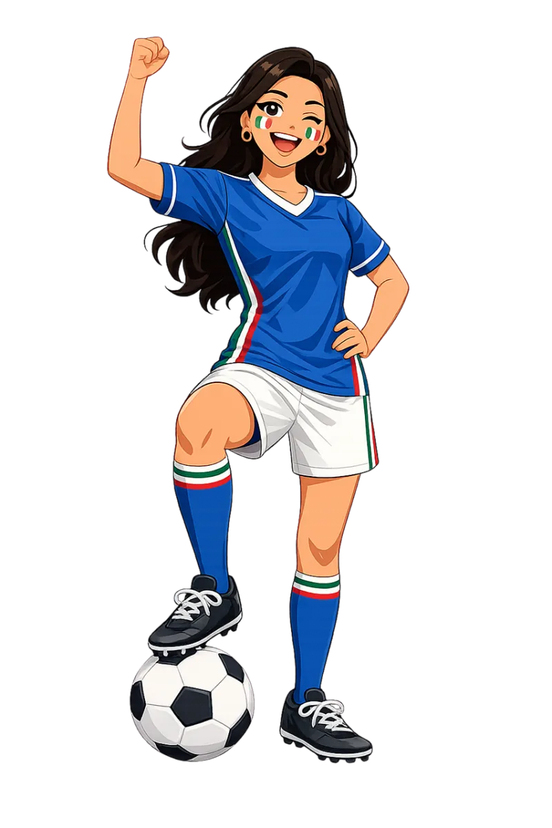 Ai generated Italy Football Stickdatei – Sport