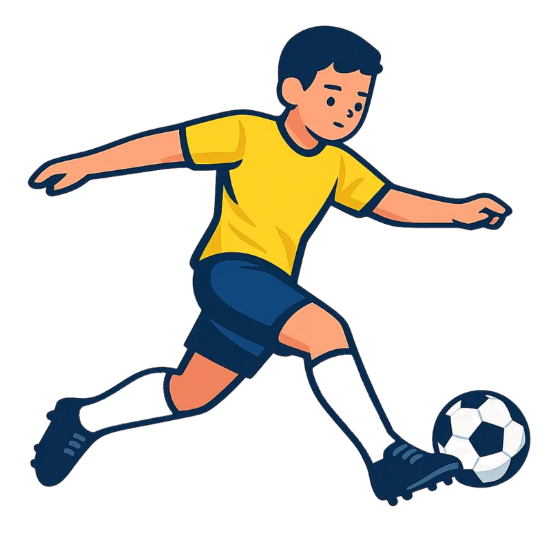 Soccer Player Athlete Stickdatei – Sport