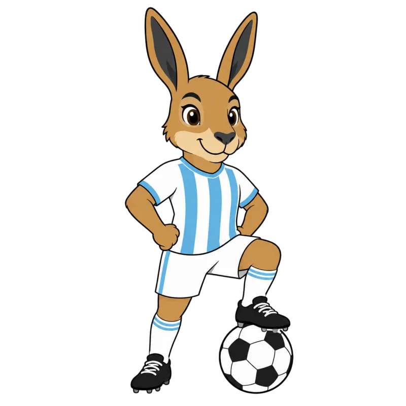 Mara Football mascot Argentinian Stickdatei – Sport