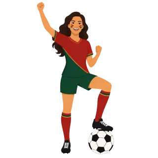 Portugal Football Fan Stickdatei