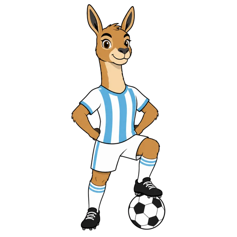Llama Mascot Football Stickdatei – Sport