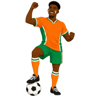 Fan Football Smiling Stickdatei