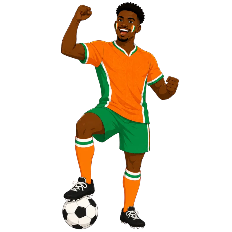 Fan Football Smiling Stickdatei – Sport
