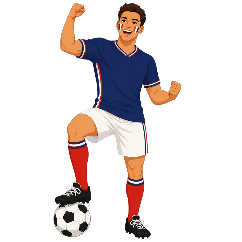 Fan Football France Stickdatei – Sport