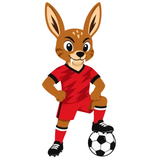 Mascot Deer South korean Stickdatei
