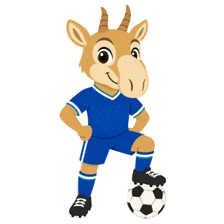 Mascot Football mascot Saiga Stickdatei