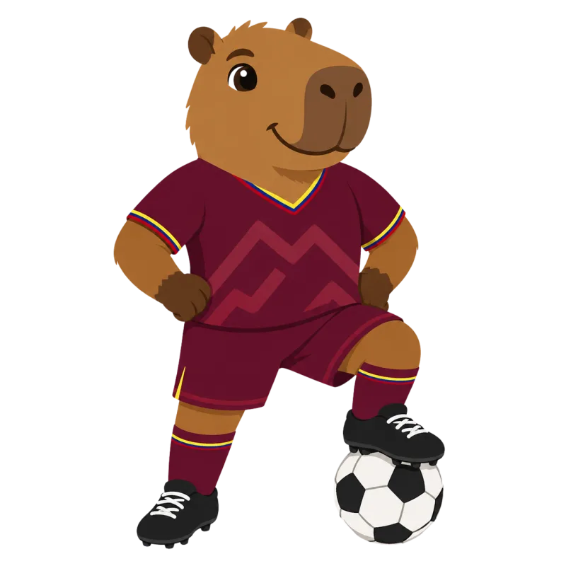Capybara Mascot Football Stickdatei – Sport