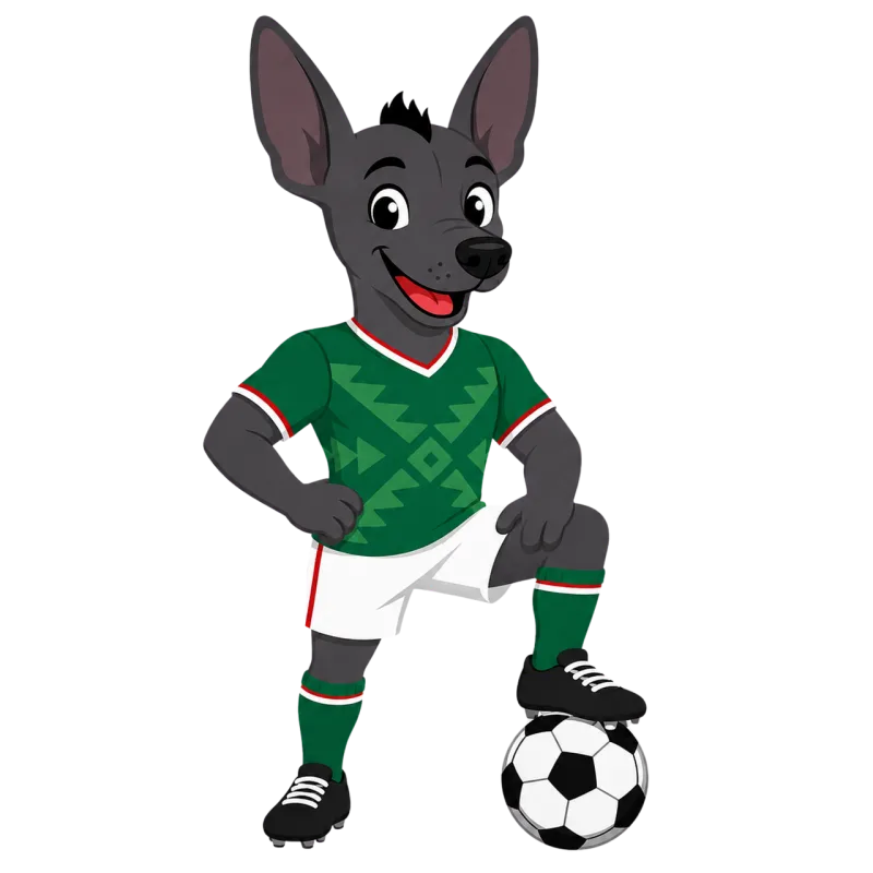 Ai generated Xoloitzcuintli Mexican mascot Stickdatei – Sport