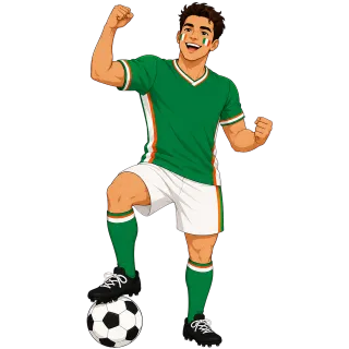 Football Fan Irish Stickdatei