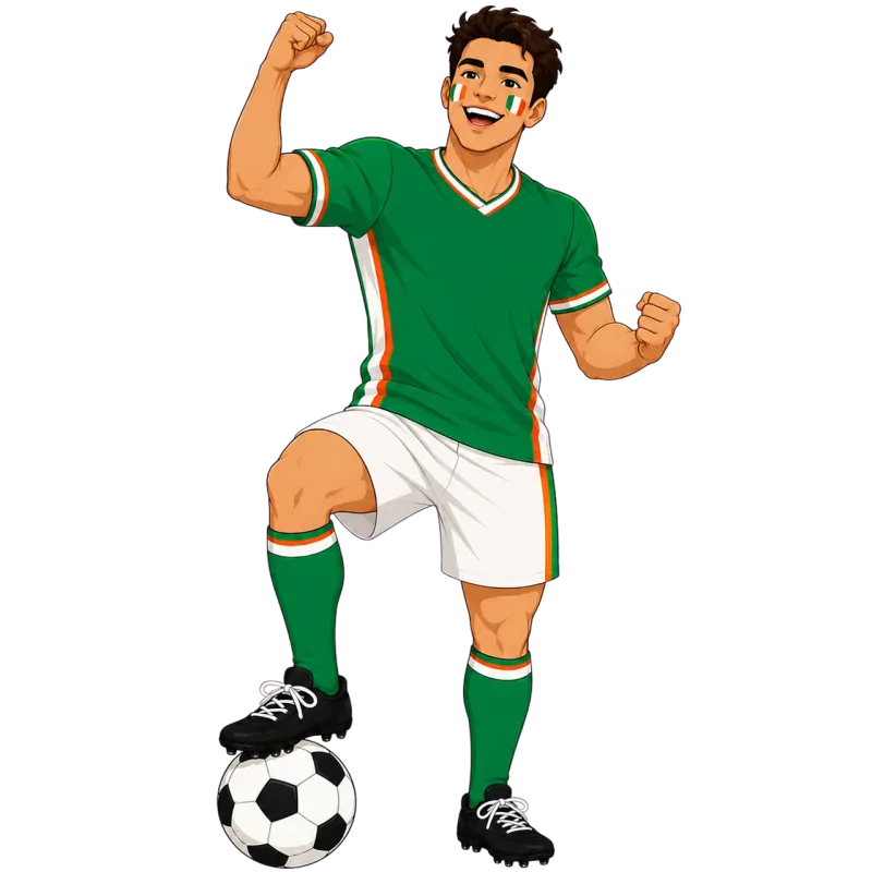 Football Fan Irish Stickdatei – Sport