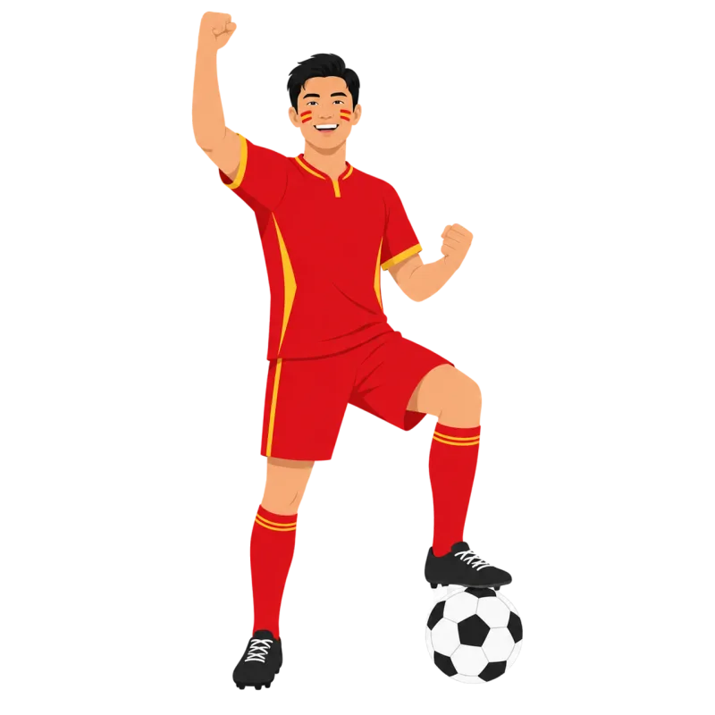 Football Fan China Stickdatei – Sport