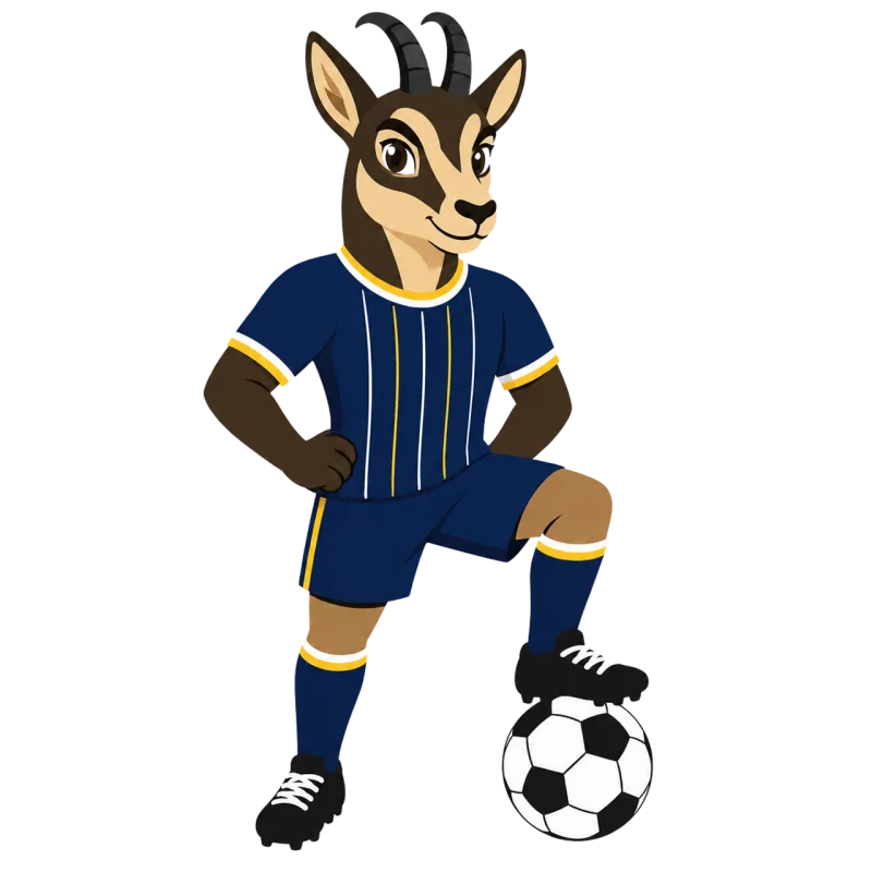 Chamois Mascot Football Stickdatei – Sport