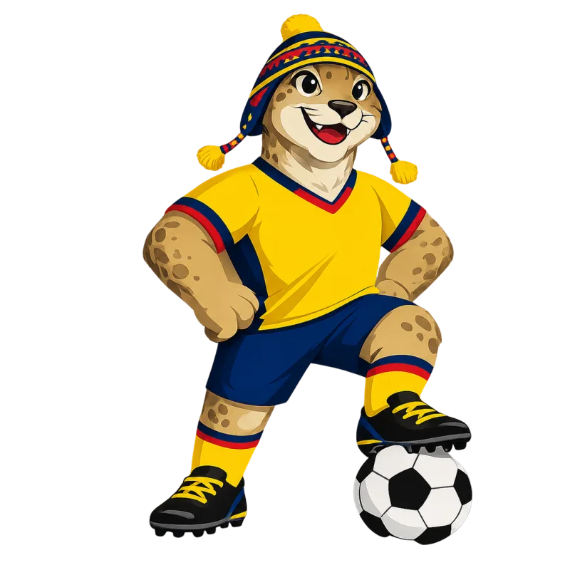 Ecuador Puma mascot Football mascot Stickdatei – Sport