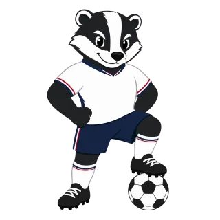 Badger Football mascot England Stickdatei