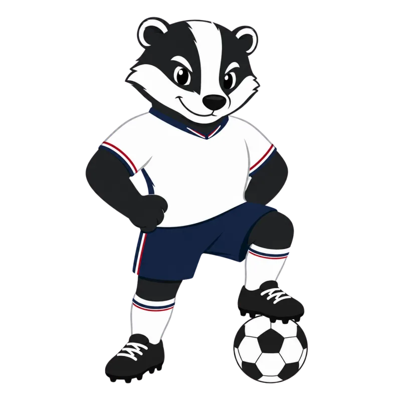 Badger Football mascot England Stickdatei – Sport