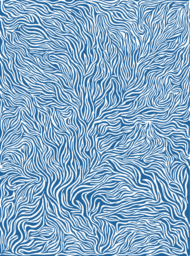 Blue Pattern Texture Stickdatei – Natur
