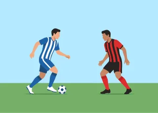 Soccer Player Match Stickdatei