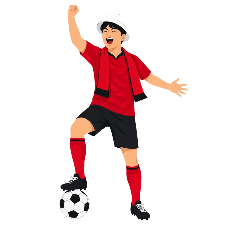 Fan Support Korean Stickdatei – Sport