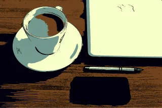 Coffee Iphone Pen Stickdatei