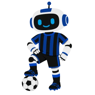 Robot mascot Football robot Football jersey Stickdatei – Sport