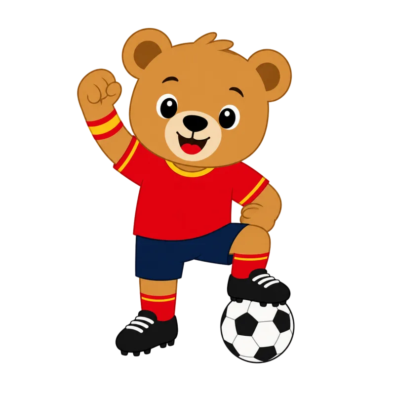 Football Mascot Bear Stickdatei – Sport