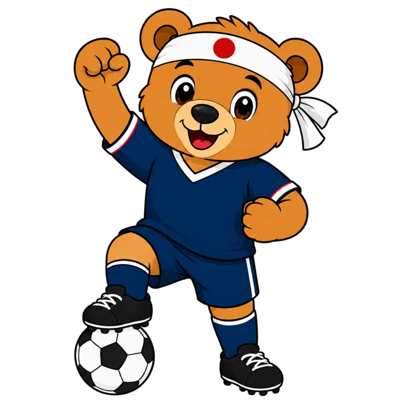 World cup Football Mascot Stickdatei – Kinder