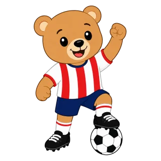 Mascot Football Bear Stickdatei