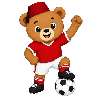 Football Mascot Turkey Stickdatei