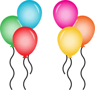 Balloon Party Decoration Stickdatei