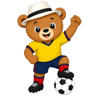 Bear Mascot Football Stickdatei