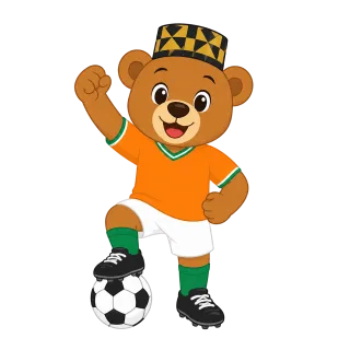 World cup Football Football mascot Stickdatei – Kinder