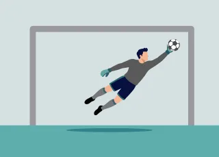Football Goalkeeper Match Stickdatei