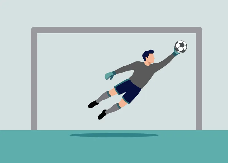 Football Goalkeeper Match Stickdatei – Sport