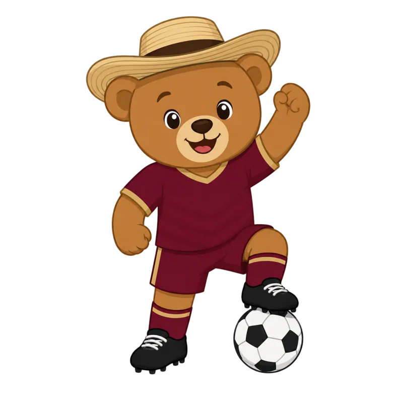 Football Venezuela Mascot Stickdatei – Kinder