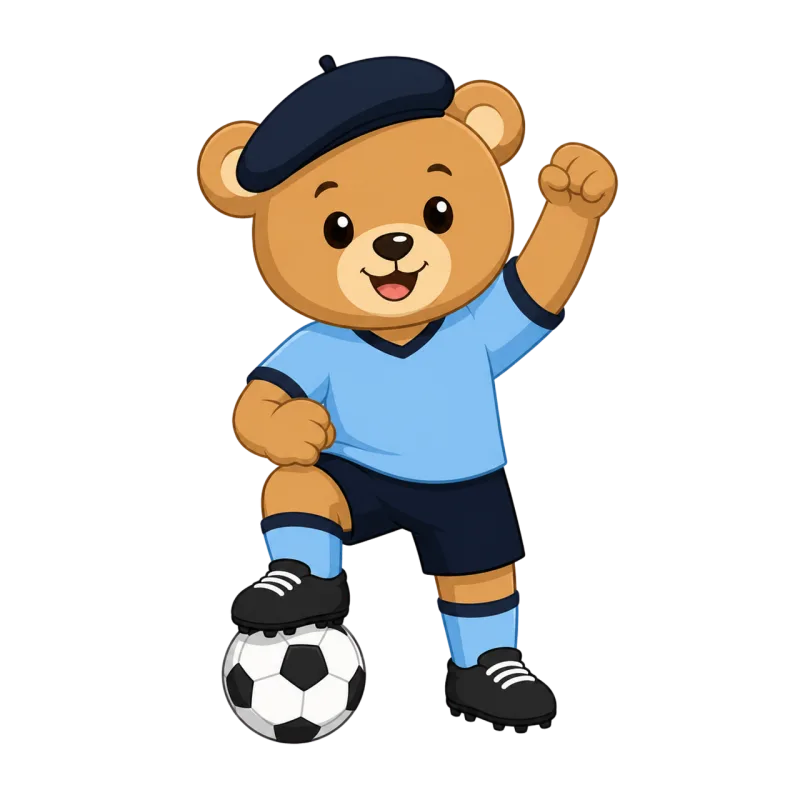 World cup Football Mascot Stickdatei – Kinder