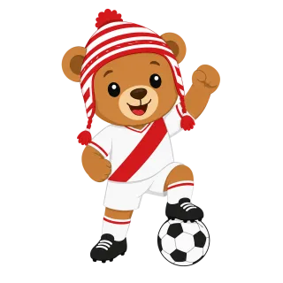 Football Mascot Bear Stickdatei