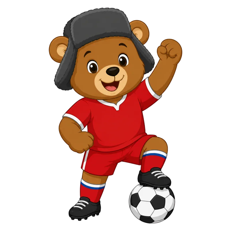 Mascot Football Teddy Stickdatei – Kinder