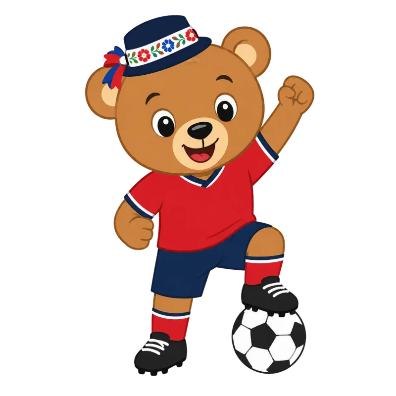 School Mascot Red jersey Stickdatei – Kinder