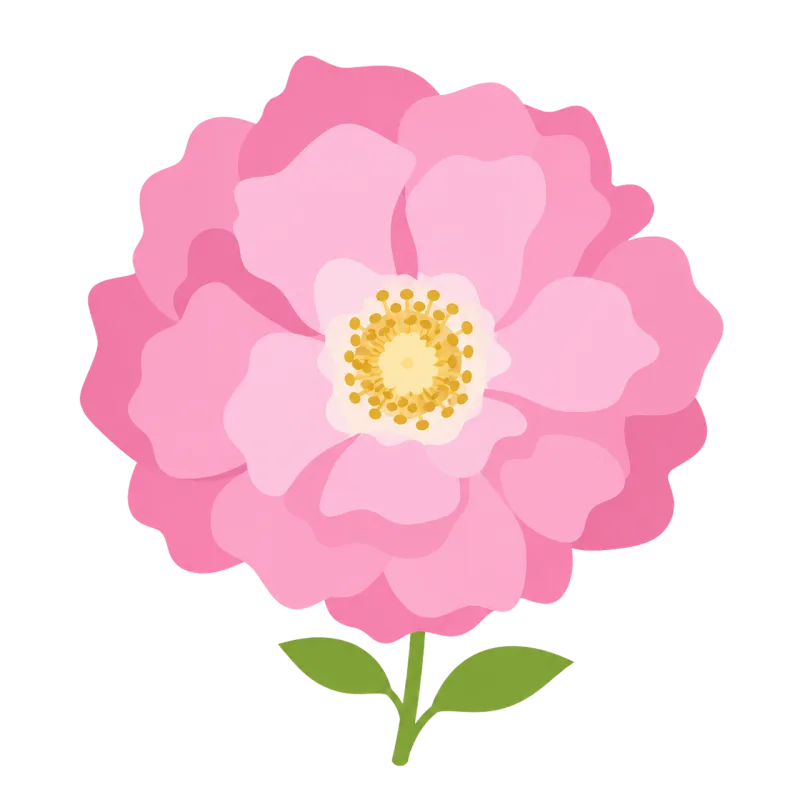 Rose Pink flower Flower Stickdatei – Blumen