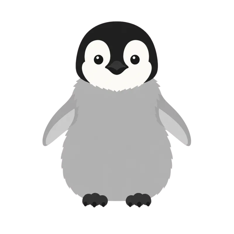 Penguin Emperor penguin Chick Stickdatei – Tiere