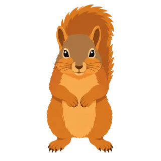 Squirrel Animal Nature Stickdatei
