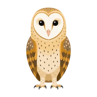 Owl Bird of prey Animal Stickdatei