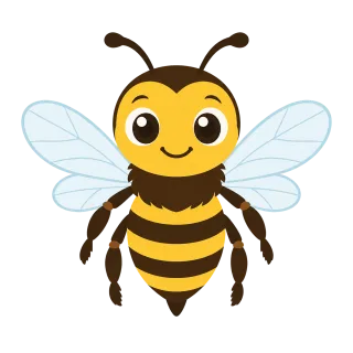 Bee Honeybee Mascot Stickdatei