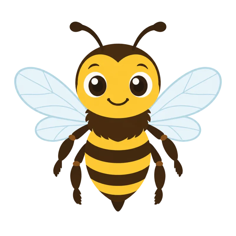 Bee Honeybee Mascot Stickdatei – Tiere